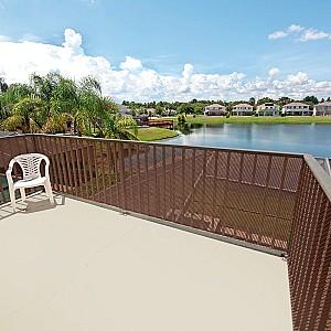 Plasa decorativa gard Greentech Quadra 10 Brown(1.5x50)