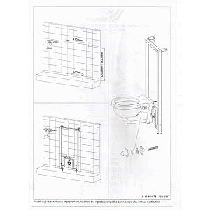 Instalatie wc incastrat cu cadru Visam QUICK/EASY 893-002