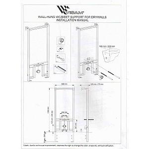 Instalatie wc incastrat cu cadru Visam QUICK/EASY 893-002
