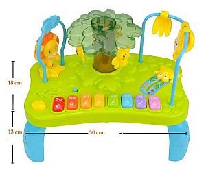 Scaun de masa simplu 4Play HappyCuteBaby Jungle 3in1