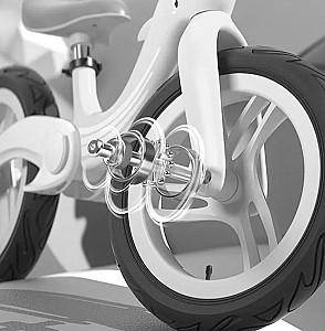 Bicicleta fara pedale 4Play Dolphin Black-White