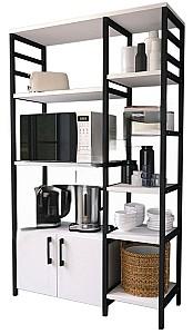 Etajera Fabulous 2U8R (White/Black)