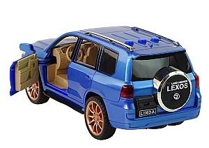Masina jucarie LeanToys Blue 1:14 Sounds Lights Lexos Car