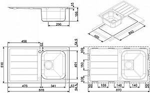 Chiuveta de bucatarie SMEG LFB861
