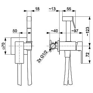 Baterie pentru bideu Armatura Logon (106174)