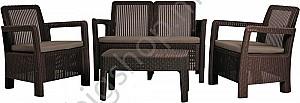 Set mobila de gradina Allibert TARIFA S4 Brown/ Beige