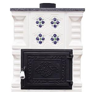 Soba mobila Gospodarul Profesionist teracota 5 randuri panseluta alba plita mijlocie (2023078)