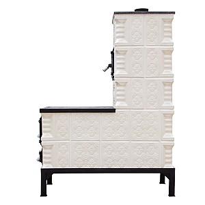 Soba mobila Gospodarul Profesionist teracota 5 randuri panseluta alba plita mijlocie (2023078)