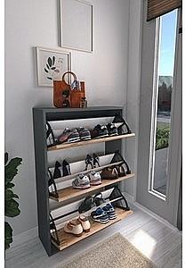 Dulap pentru incaltaminte Fabulous 3D Anthracite/Pine