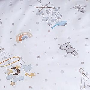 Lenjerie de pat Perina Kiddy (KD3-01.1) Gri-violet