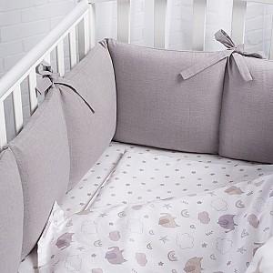 Lenjerie de pat Perina Fancy (F3-01.14) Elefanti mov