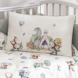 Lenjerie de pat Perina Friends (FD3-01.1) Gri măsliniu