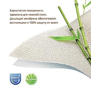 Husa pentru saltea Plitex Bamboo Waterproof Lux Oval 125x75cm