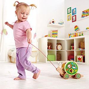 Jucarie de impins si tras Hape E0349