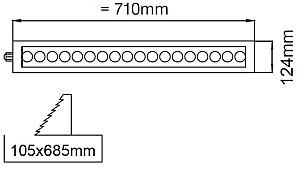 Lampa industriala cu LED Rightlight Bazin Lm2895 22 W (LBLOGL022)