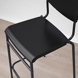Set de masa si scaune IKEA Sandsberg/Stig 2 scaune de bar 67x67 Negru/Negru