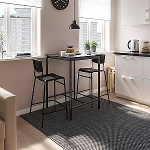 Set de masa si scaune IKEA Sandsberg/Stig 2 scaune de bar 67x67 Negru/Negru