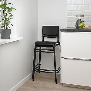 Set de masa si scaune IKEA Sandsberg/Stig 2 scaune de bar 67x67 Negru/Negru