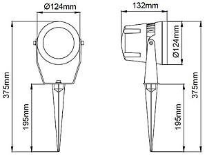 Iluminat fatada Rightlight Lm2595 22W (LBLOFL422SK)
