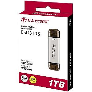 Stick memorie usb Transcend ESD310S 1TB Silver
