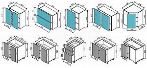 Set mobila bucatarie Modern Paola 3.2m Wenge Magic/Alaska