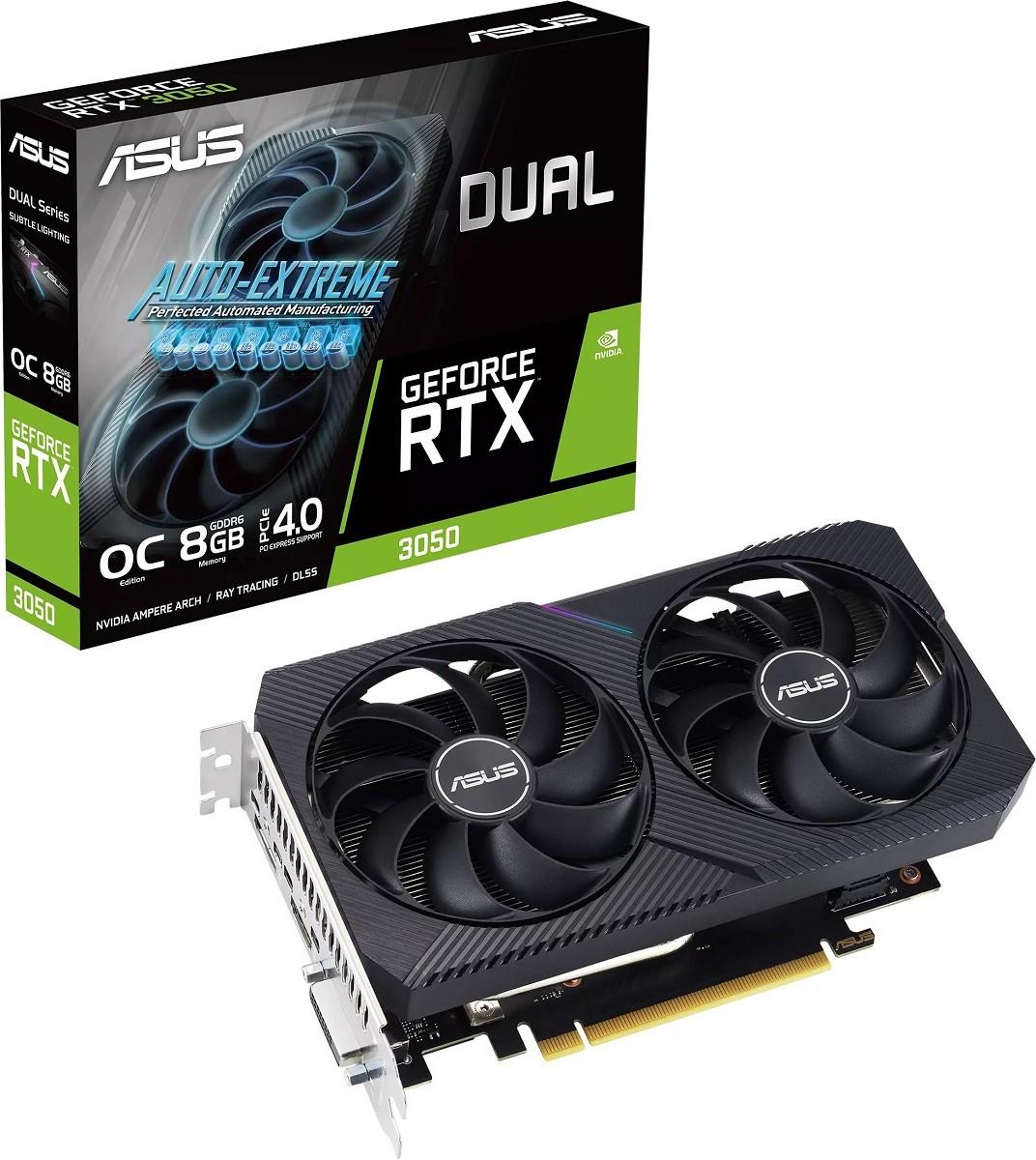 Placa video Asus GeForce RTX 3050 Dual V2 OC 8GB
