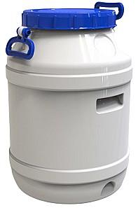 Butoi din plastic Europlast 75L cu minere alb (37009E)