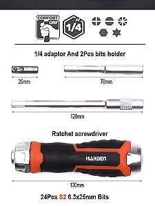 Set de scule Harden Ergo 38 buc (551238)