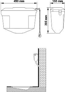 Rezervor WC Visam Lord 2000 (450-002/450-001)