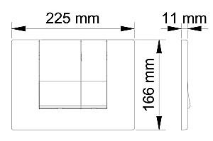 Buton de scurgere Visam Alinda Soft Black (227-004)