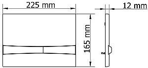 Buton de scurgere Visam Mia Black Matt (229-017)