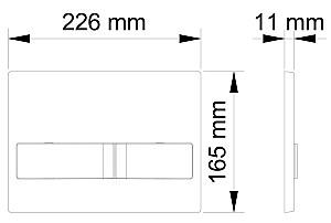 Buton de scurgere Visam Karina Crom (226-002)