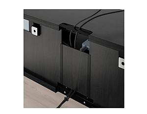 Tumba RTV IKEA Besta Lappviken / Stubbarp black-brown glass