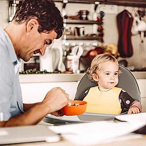 Scaun reglabil pe inaltime de masa BabyGo Scandi Grey