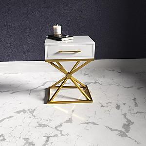 Noptiera Lucky Star Gud Alb