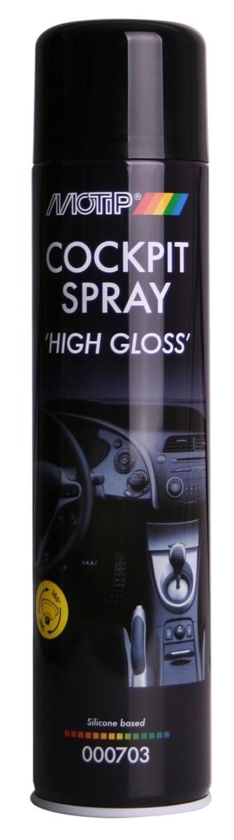 Curatare interior auto Motip Cockpit Spray High Gloss 600 ml (M000703)