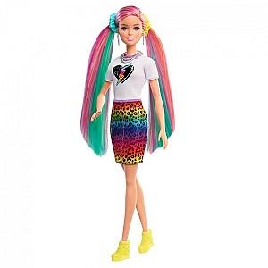Papusa BARBIE Leopardul Colorat