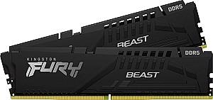 Memorie operativa RAM Kingston FURY Beast 64GB DDR5-5600MHz (Kit of 2x32GB) (KF556C40BBK2-64)
