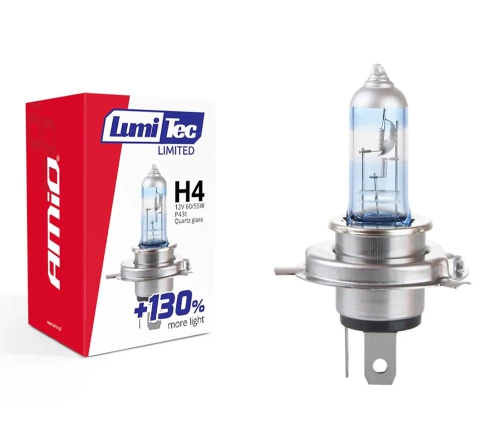 Lampa auto Amio H4 12V 60/55W LumiTec Limited +130% (02132)