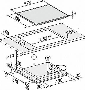 Plita incorporabila electrica Miele KM 7201 FR 