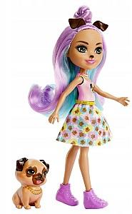 Papusa Enchantimals Mopsul Penna și Trusty