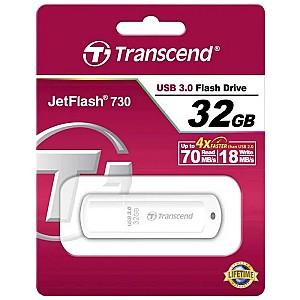 Stick memorie usb Transcend JetFlash 730 32GB White
