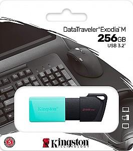 Stick memorie usb Kingston DataTraveler Exodia M 256GB Black/Mint