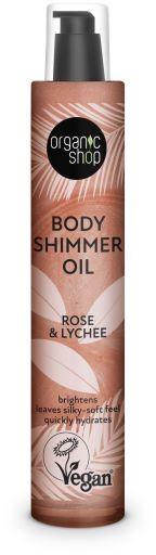 Ulei de masaj Organic Shop Body Shimmer Oil Rose and Lychee
