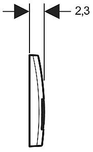 Buton de scurgere GEBERIT Delta50 Cromat (115.119.21.1)