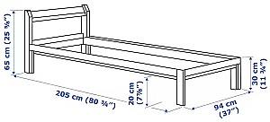 Pat IKEA Neiden 90x200 Pin(Bej)