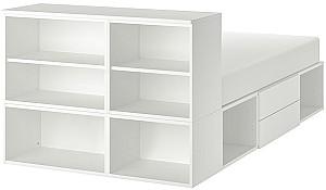 Pat IKEA Platsa 2 sertare 142x244x103 Alb/Fonnes