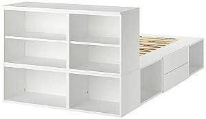 Pat IKEA Platsa 2 sertare 142x244x103 Alb/Fonnes