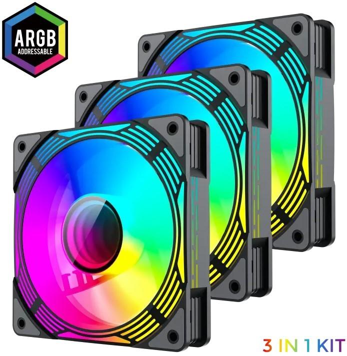 Cooler procesor GAMEMAX KF300 120 mm Black