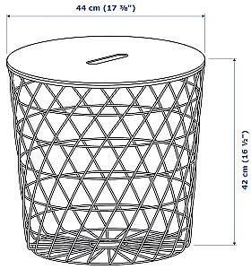 Masuta de cafea, reviste IKEA Kvistbro 44 cm Alb